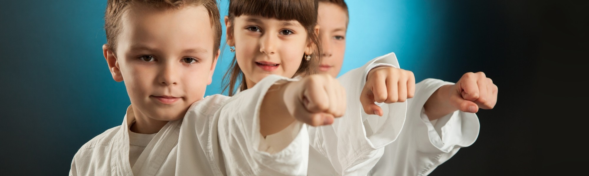 Children Practicing Karate